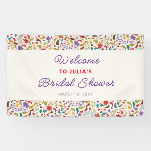 Banderoles Wild Rose Woods Exotic Flower Garden Mariage