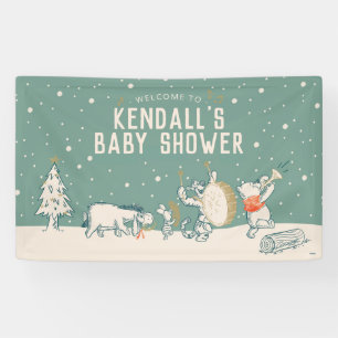 Banderoles Winnie le Pooh et Pals Hiver 1er Baby shower