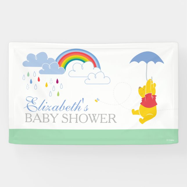 Banderoles Winnie l'Ooh | Baby shower garçon (Horizontal)