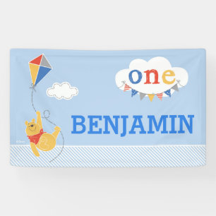 Banderoles Winnie l'Ourson  Baby Boy Kite - Premier anniversa