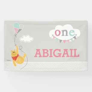 Banderoles Winnie l'Ourson  Baby Girl Kite - Premier annivers