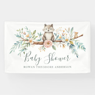 Banderoles Woodland Watercolor Animals