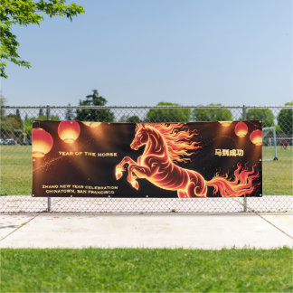 Banderoles Year of the Fire Horse Chinese Celebration Street 