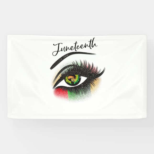 Banderoles Yeux lumineux Junet10ème Jeu (Horizontal)