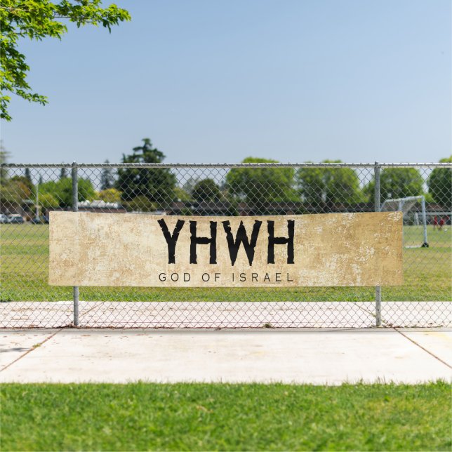 Banderoles YHWH (Yahweh, Jehovah) Dieu d'Israël (En situation)