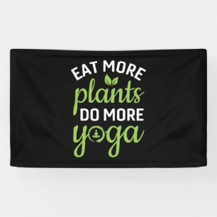 Banderoles Yoga Lover   Mangez Plus De Plantes Faites Plus De