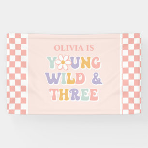 Banderoles Young Wild Three Super Rose Daisy Checker