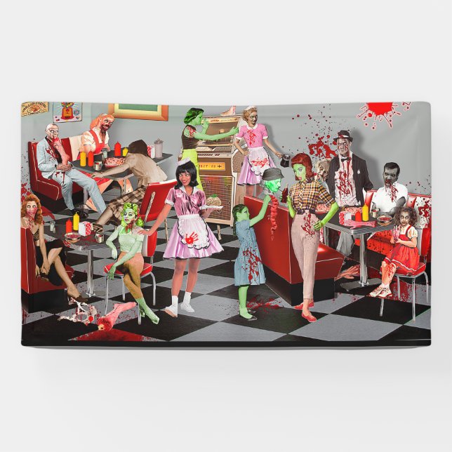Banderoles Zombie Diner (Horizontal)