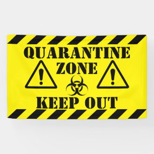 Banderoles Zone de quarantaine