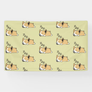 Banderoles ZZZ, Amoureux des chiens de couchage de Corgi gall