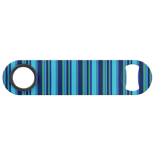 Bandes bleues et vertes (Devant (Horizontal))