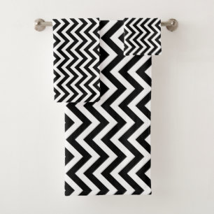 Bandes Chevron moyennes vertes noires et blanches