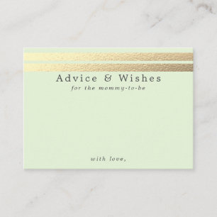 Bandes Chic Gold Foil Sur Les Cartes De Conseil Ve