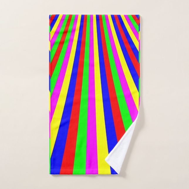 Bandes colorées (Serviette à main)
