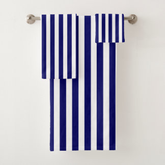 Bandes de bonbons bleu et blanc marine