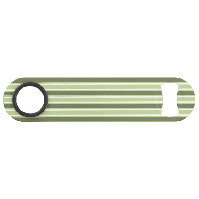 Bandes de bonbons d'olive et blanc (Devant (Horizontal))