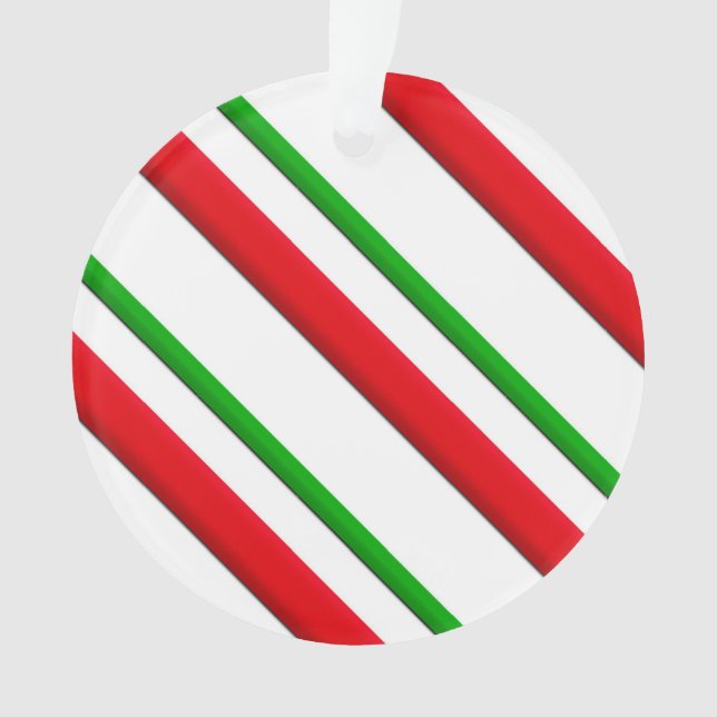 Bandes de bonbons, rouge, vert et blanc (devant)