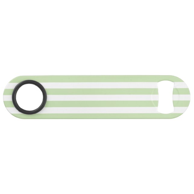 Bandes de bonbons vert pâle et blanc (Dos Horizontal)