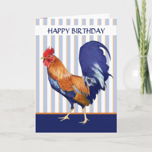 Bandes de coq Bonne carte d'anniversaire