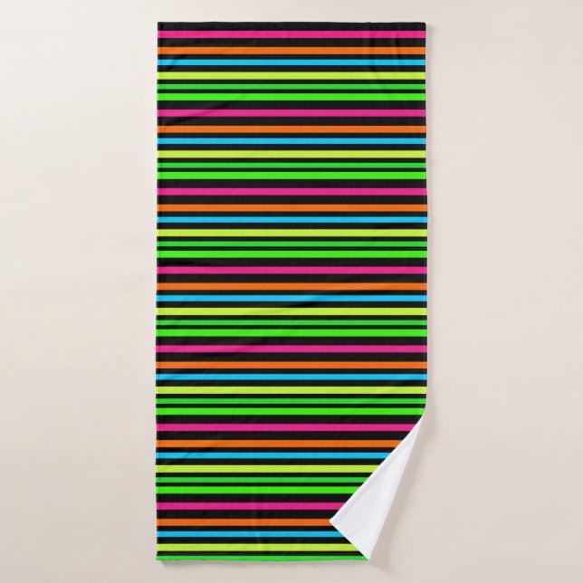 Bandes de néon (Serviette de bain)
