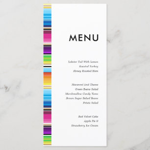 Bandes de ressort de série   Menu de mariage