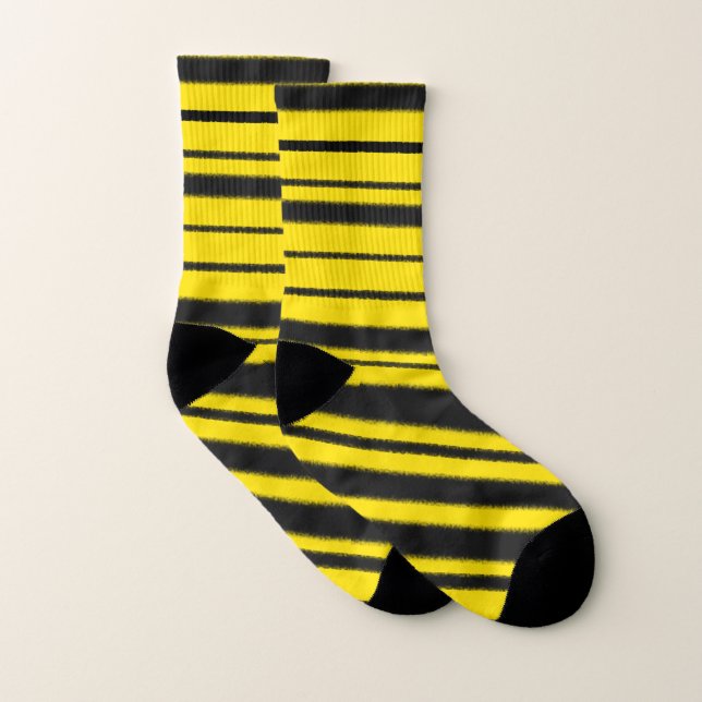 Bandes jaunes et noires ressemblant à des abeilles (Paire)