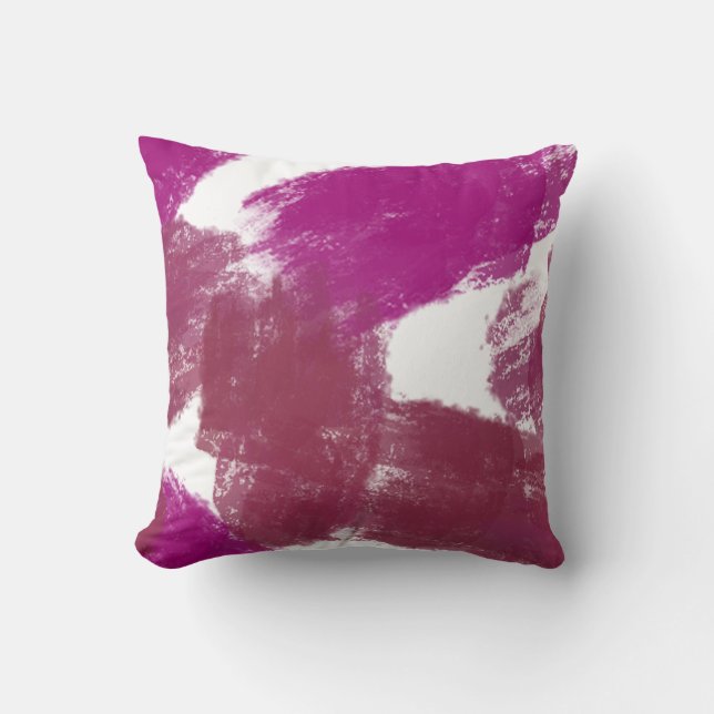 bandes magenta Lancer Oreiller (Recto)