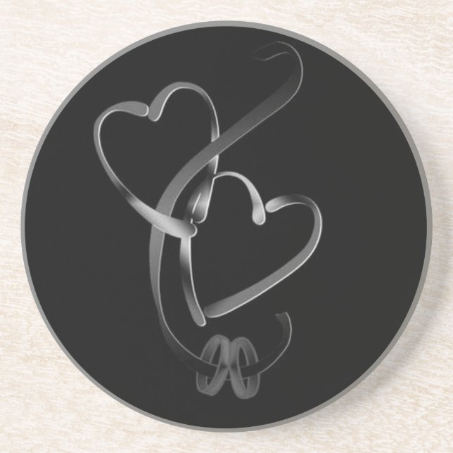 ***BANDES MARIAGES ET DESSOUS DE VERRE DU COEUR*** (Devant)