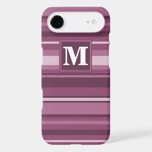 Bandes mauve monogrammes