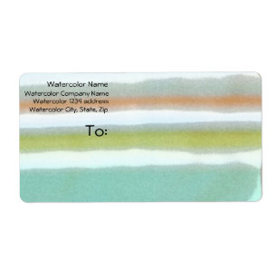 Bandes multicolores, grain de film, aquarelle