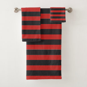 Bandes noires et rouges
