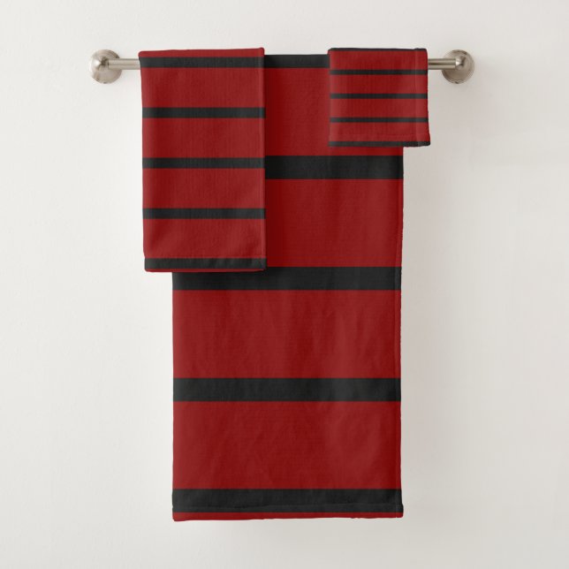 Bandes noires et rouges (En situation)