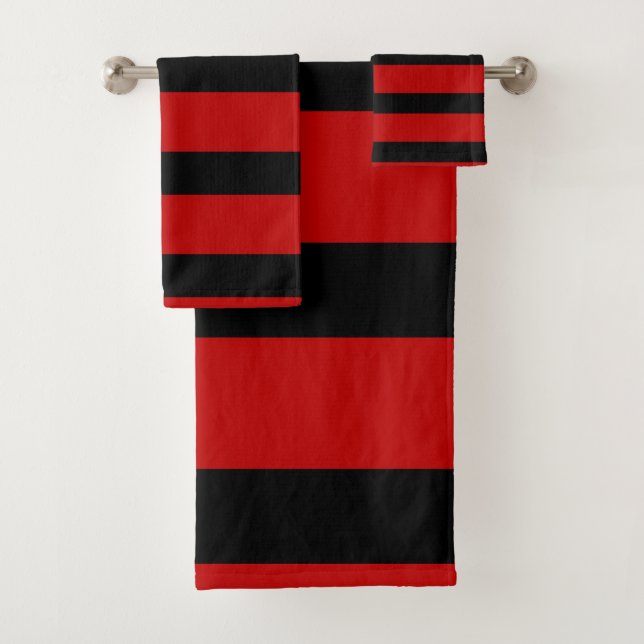 Bandes noires et rouges (En situation)