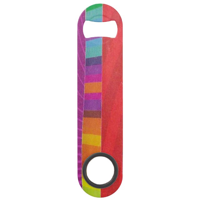 bandes ondulées colorées - rectangle (Devant)