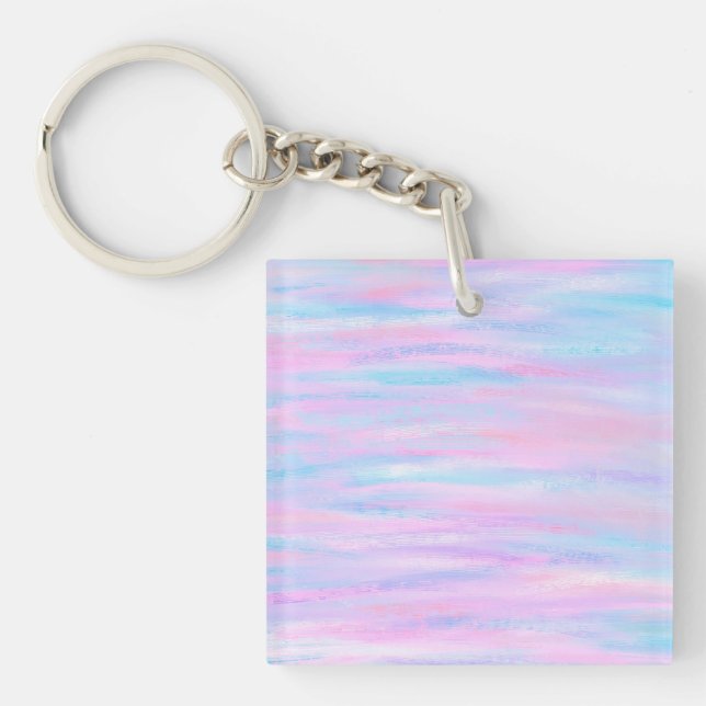 Bandes Peintes Turquoise Rose violet (Devant)
