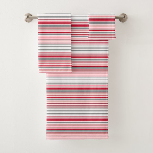 Bandes rouges gris mignonnes (En situation)