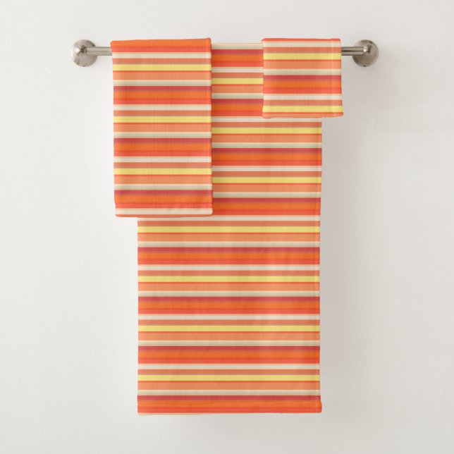 Bandes rouges mignonnes orange (En situation)