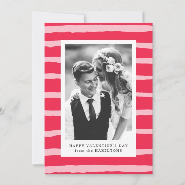Bandes sucrées | Carte photo de la Saint-Valentin  (Devant)