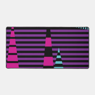 Bandes sur bandes - rose, pourpre, bleu et noir