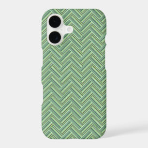 Bandes vert olive double tissage