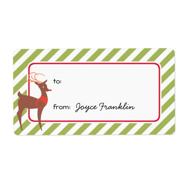 Bandes vertes rennes personnalisées à partir d'une (Devant)