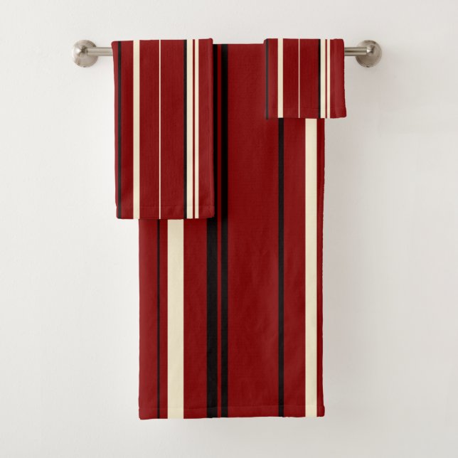 Bandes vintages noires et rouges (En situation)