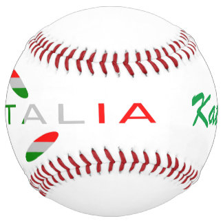 Bandiera d'Italia Rosa Personalized Softball