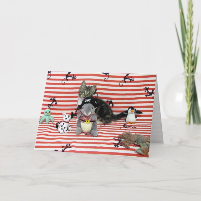 Bandit Anchors Away Greeting Card (Front)