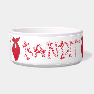 BANDIT Dog Red Bandana Kerchief Neckerchief