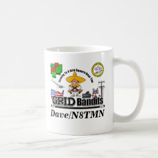 Bandit Final, Weak Signal Logo, Dave/N8TMN Coffee Mug