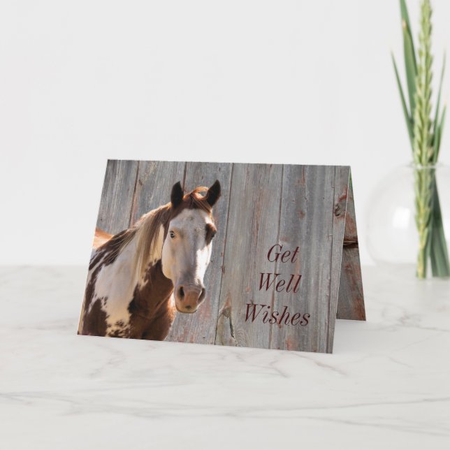 Bandit Get Well Card.. customize it yourself Card (Front)