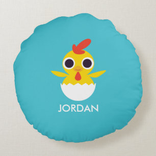 Bandit the Chick Round Pillow
