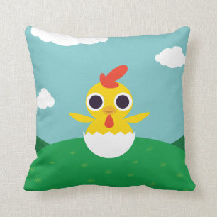 Bandit the Chick Throw Pillow
