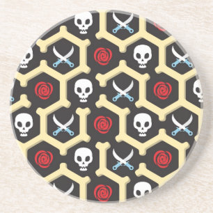 Bandit Theme Pattern Coaster